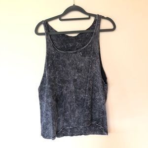 Distressed muscle tank